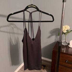 Black multi strap sheet top